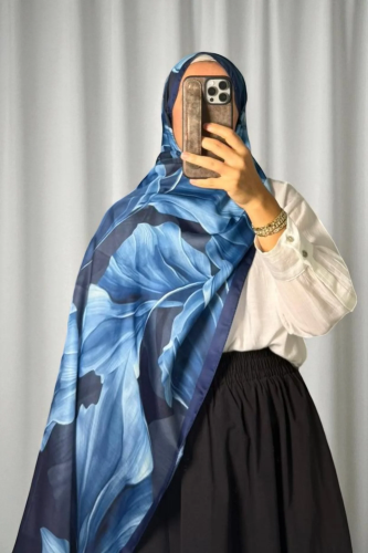 Duha Model Retro Desen Şal - 7