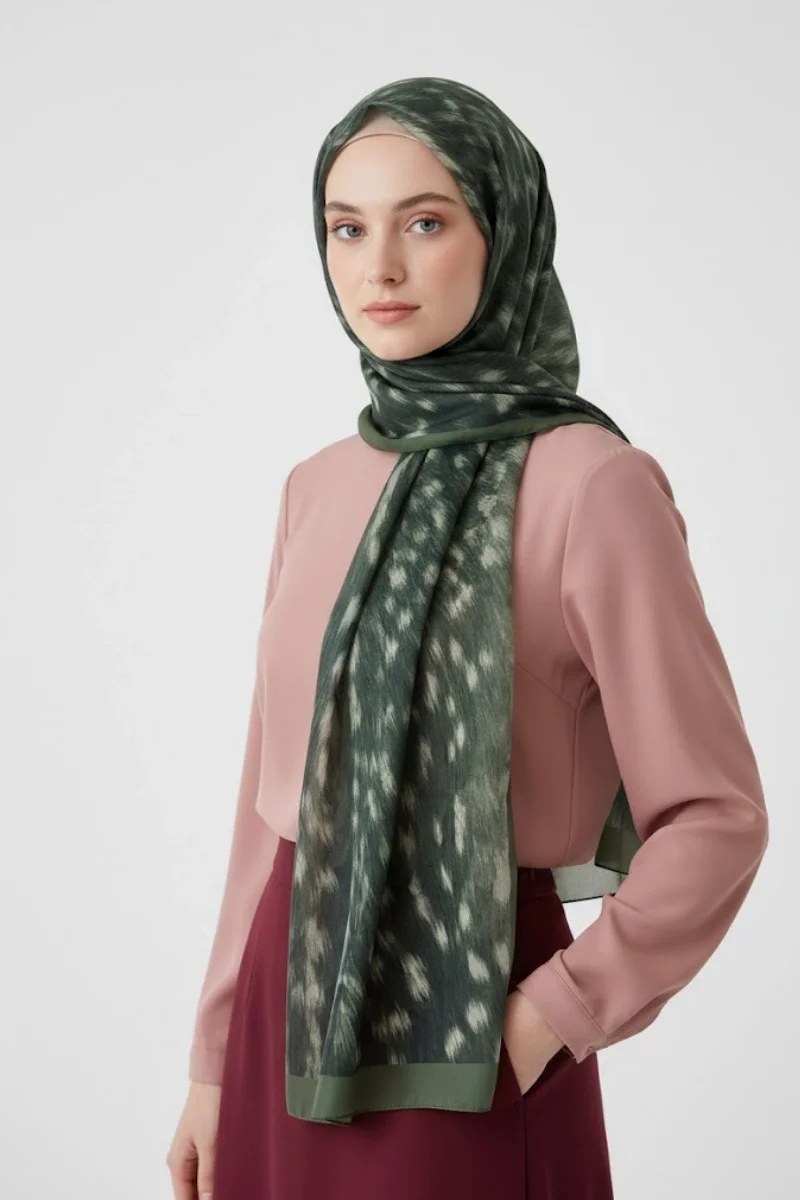 Ceylan Desen Şal Bambi Model - 7