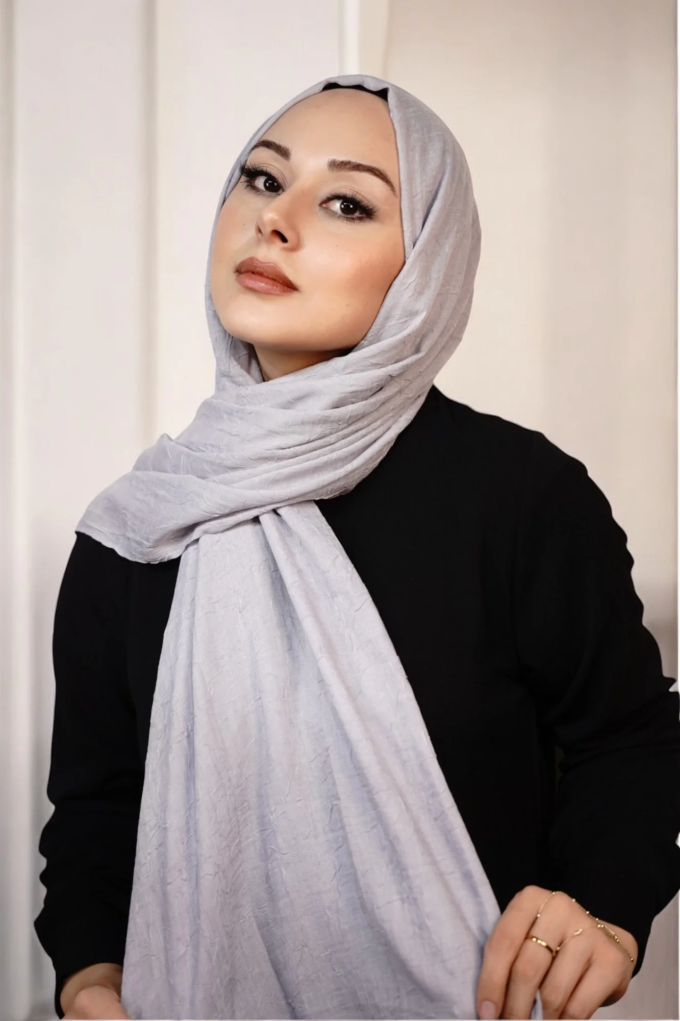 Bambu Şal - Gri